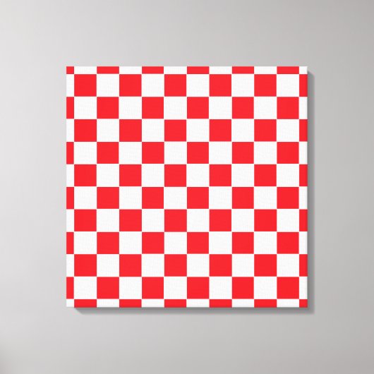 Toile à damiers rouge et blanc (Recto)