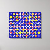 Toile à damiers Signal Nautique Drapeaux Décor (Recto)