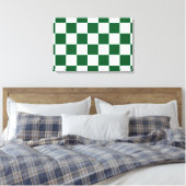 Toile à damiers vert et blanc (Insitu(Chambre))