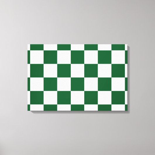 Toile à damiers vert et blanc (Recto)