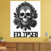 Toile A detailed skull adorned with intricate patterns (Insitu(Salon))