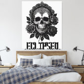 Toile A detailed skull adorned with intricate patterns (Insitu(Chambre))
