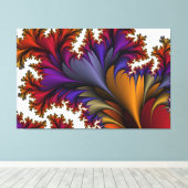 toile à enveloppe fleurie royale (Insitu (Plancher de Bois))