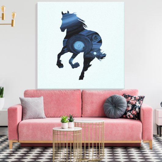 Toile à étincelles de Cheval bleu (Insitu(Salon))