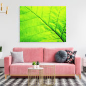 Toile à feuilles vertes Macro (Insitu(Salon))