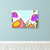 Toile à fleurs (Insitu (Plancher de Bois))