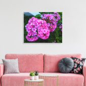 Toile à fleurs rose (Insitu(Salon))