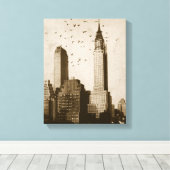Toile A flock of birds flying (Insitu (Plancher de Bois))