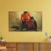 Toile A Highlander, Black Watch attending a General of H (Insitu(Salon))