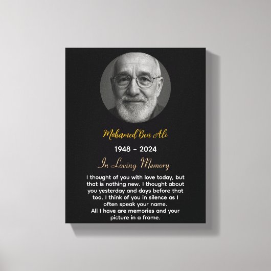 Toile À la mémoire de Grand-père (Recto)