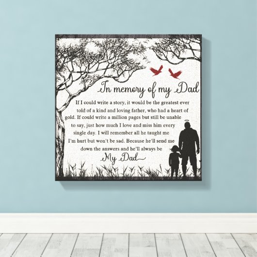 Toile À la mémoire de/Papa (Insitu (Plancher de Bois))