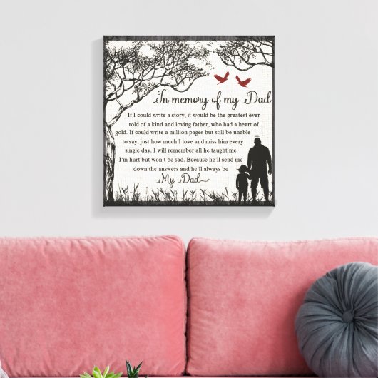 Toile À la mémoire de/Papa (Insitu(Salon))