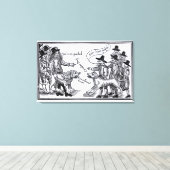 Toile À Lui Pudel, Bite-Le Peper' (Insitu (Plancher de Bois))