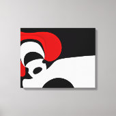 Toile À M. Redd : Noir, blanc et rouge Abstraits (Recto)