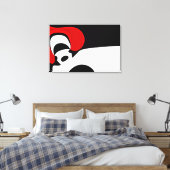 Toile À M. Redd : Noir, blanc et rouge Abstraits (Insitu(Chambre))