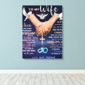 Toile À Ma Femme. Je serai toujours avec toi (Insitu (Plancher de Bois))