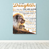 Toile À Ma Fille, Don D'Anniversaire Fille Fille Fille F (Insitu (Plancher de Bois))