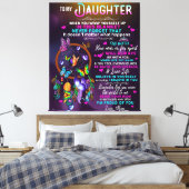 Toile À Ma Fille Papillons Cadeau, Fille Anniversaire (Insitu(Chambre))