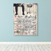 Toile À Ma Lettre De Mari, Citations D'Amour Cadeau (Insitu (Plancher de Bois))