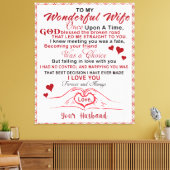 Toile À ma merveilleuse épouse J'ai su que vous étiez un (Insitu(Salon))