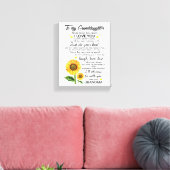 Toile À ma petite-fille (Insitu(Salon))