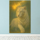 Toile A majestic white tiger painted in premium fine-art (Insitu (Plancher de Bois))