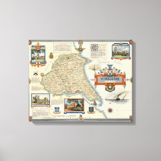 Toile A Map of Yorkshire : East Riding (Recto)