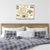 Toile A Map of Yorkshire : East Riding (Insitu(Chambre))