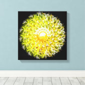 Toile A mi-chemin du soleil Brushstroke Spiral Mandala (Insitu (Plancher de Bois))