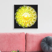 Toile A mi-chemin du soleil Brushstroke Spiral Mandala (Insitu(Salon))