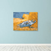 Toile A midi - Repos de travail par Vincent Van Gogh (Insitu (Plancher de Bois))