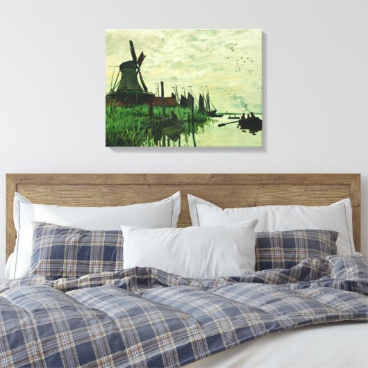 Toile A Mill In Zandam 2 - Claude Monet - 1871 (Insitu(Chambre))