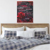 Toile À Mon Cadeau D'Anniversaire De Femme Rose, Cadeau  (Insitu(Chambre))