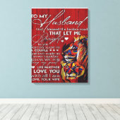 Toile À mon cadeau de mari, le meilleur cadeau de vacanc (Insitu (Plancher de Bois))
