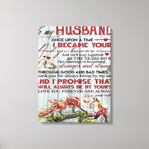 Toile À mon cadeau de mari Lettre Pour Lui