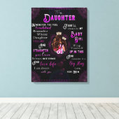 Toile À Mon Cadeau Fille, Lettre D'Amour Fille Et Maman (Insitu (Plancher de Bois))