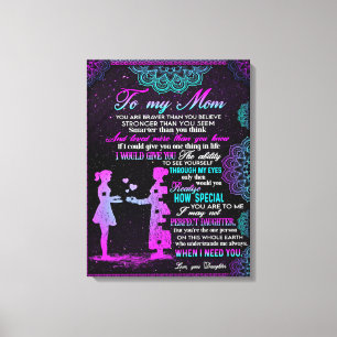 Toile À Mon Cadeau Maman Et Fille, Idée Cadeau Maman