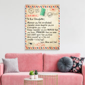 Toile À Mon Don Fille, Lettre D'Amour À Notre Fille (Insitu(Salon))