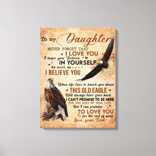Toile À Mon Don Fille, Papa Et Fille, Aigle Aigle