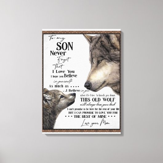 Toile À Mon Fils Don, Maman Et Fils, Lettre D'Amour À So (Recto)