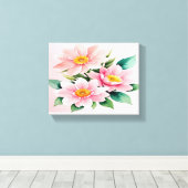 Toile à motif rose pâle (Insitu (Plancher de Bois))