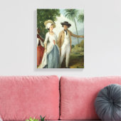 Toile A Planter and his Wife, Attaché par un serviteur,  (Insitu(Salon))