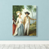 Toile A Planter and his Wife, Attaché par un serviteur,  (Insitu (Plancher de Bois))