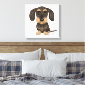 Toile À poils durs Dachshund | Teckel de chien de carica (Insitu(Chambre))