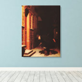 Toile À qui les traces dans la neige ? (Insitu (Plancher de Bois))