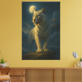 Toile A serene and powerful white tiger painted in premi (Insitu(Salon))