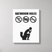 Toile A Set of Bathroom Rules (Recto)