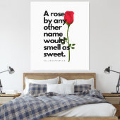 Toile A SHAKESPEARE POEM AND A ROSE  Canvas Print (Insitu(Chambre))