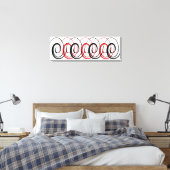 Toile à spirale rouge et noire (Insitu(Chambre))