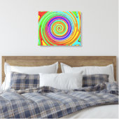 Toile à tourbillon de couleur spirale (Insitu(Chambre))